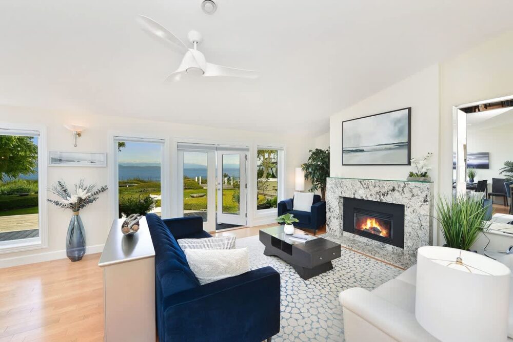 Well appointed living room.