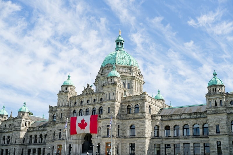 parliament buildings in Victoria BC