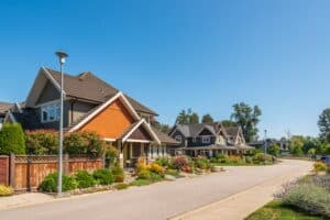 neighbourhood on a sunny day