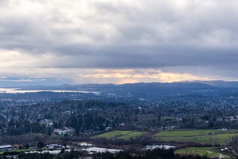view of Victoria from Mount Douglas
